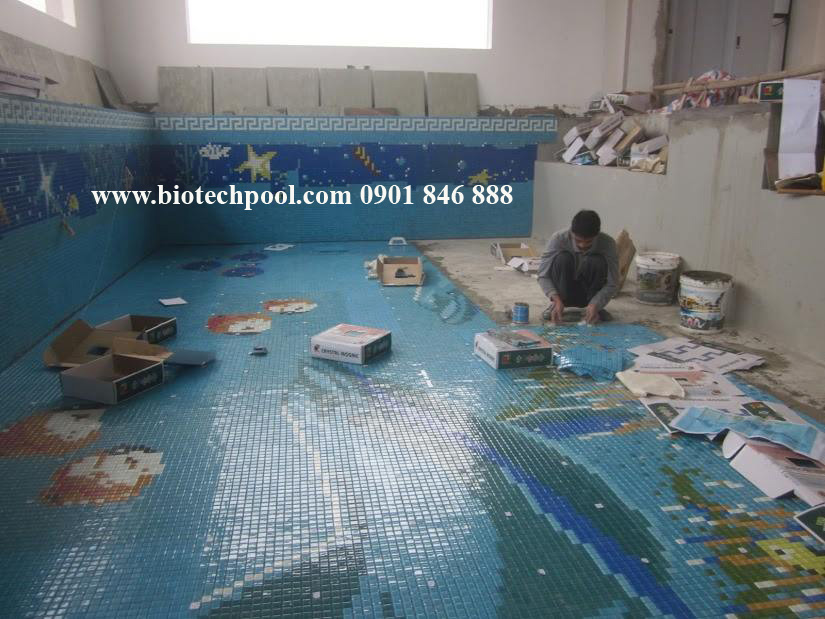 Quy trình ốp lát gạch mosaic QUY TRÌNH ỐP LÁT GẠCH MOSAIC, THIET KE HO BOI, THI CONG HO BOI, XAY DUNG HO BOI, HO BOI THONG MINH, THIET BI HO BOI, HO BOI, BAO GIA HO BOI