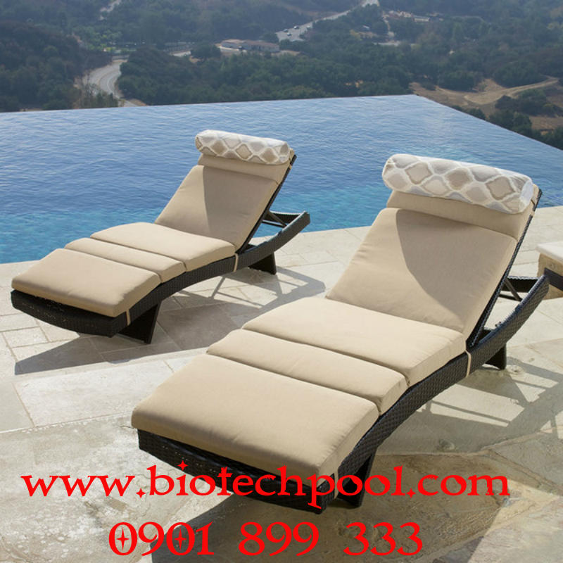 GHẾ TẮM NẮNG GIẢ MÂY, máy lọc hồ bơi, thiết bị hồ bơi, thiết kế hồ bơi, thi công hồ bơi, bán bàn ghế giả mây ngoài trời, bán bàn ghế gỗ sân vườn